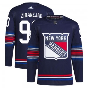 Adidas Mika Zibanejad New York Rangers Men's Authentic Alternate Primegreen Jersey - Navy