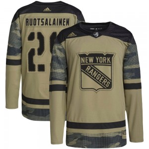 Adidas Reijo Ruotsalainen New York Rangers Youth Authentic Military Appreciation Practice Jersey - Camo
