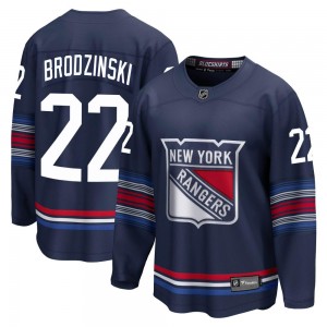 Fanatics Branded Jonny Brodzinski New York Rangers Youth Premier Breakaway Alternate Jersey - Navy