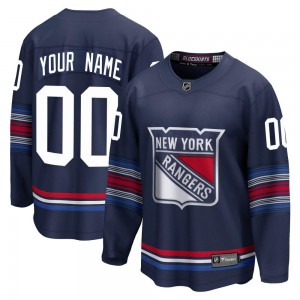 Fanatics Branded Custom New York Rangers Youth Premier Custom Breakaway Alternate Jersey - Navy