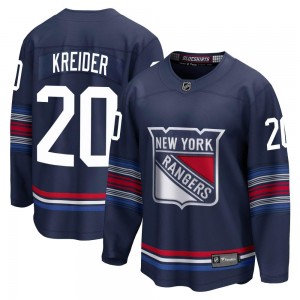 Fanatics Branded Chris Kreider New York Rangers Youth Premier Breakaway Alternate Jersey - Navy