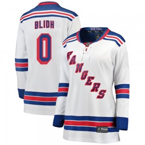Fanatics Branded Anton Blidh New York Rangers Women's Breakaway Away Jersey - White
