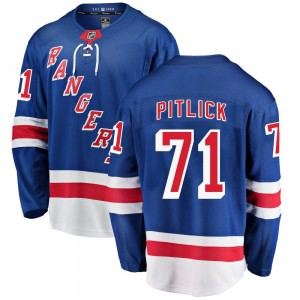 Fanatics Branded Tyler Pitlick New York Rangers Men's Breakaway Home Jersey - Blue