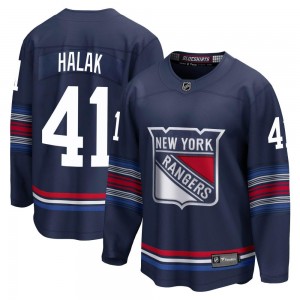 Fanatics Branded Jaroslav Halak New York Rangers Men's Premier Breakaway Alternate Jersey - Navy