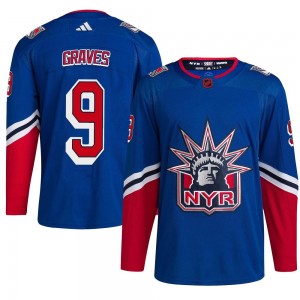 Adidas Adam Graves New York Rangers Men's Authentic Reverse Retro 2.0 Jersey - Royal