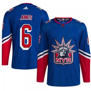 Adidas Zac Jones New York Rangers Men's Authentic Reverse Retro 2.0 Jersey - Royal