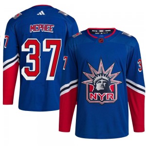 Adidas George Mcphee New York Rangers Men's Authentic Reverse Retro 2.0 Jersey - Royal