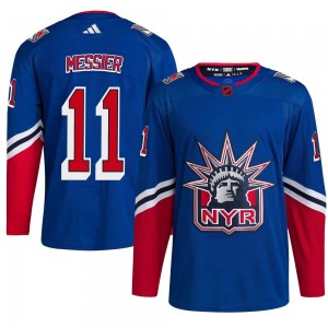 Adidas Mark Messier New York Rangers Men's Authentic Reverse Retro 2.0 Jersey - Royal