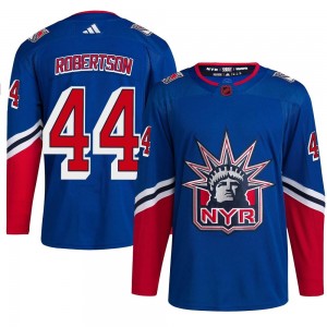 Adidas Matthew Robertson New York Rangers Men's Authentic Reverse Retro 2.0 Jersey - Royal