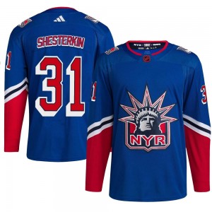 Adidas Igor Shesterkin New York Rangers Men's Authentic Reverse Retro 2.0 Jersey - Royal