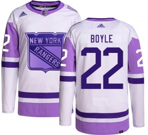 Adidas Men's Dan Boyle New York Rangers Men's Authentic Hockey Fights Cancer Jersey