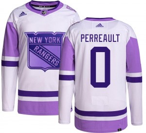 Adidas Men's Gabriel Perreault New York Rangers Men's Authentic Hockey Fights Cancer Jersey