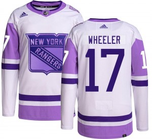 Adidas Men's Blake Wheeler New York Rangers Men's Authentic Hockey Fights Cancer Jersey