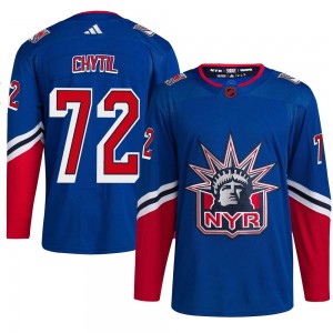 Adidas Filip Chytil New York Rangers Youth Authentic Reverse Retro 2.0 Jersey - Royal