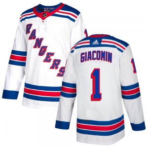 Eddie Giacomin New York Rangers Men's Fanatics Branded White Breakaway Away  Jersey