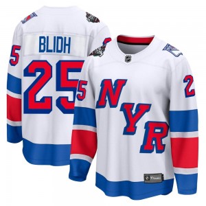 Fanatics Branded Anton Blidh New York Rangers Men's Breakaway 2024 Stadium Series Jersey - White