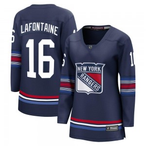 Fanatics Branded Pat Lafontaine New York Rangers Women's Premier Breakaway Alternate Jersey - Navy