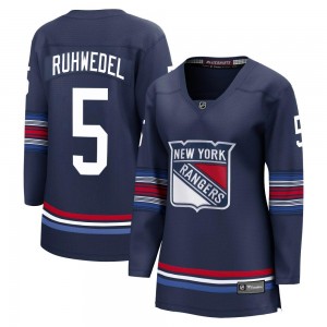 Fanatics Branded Chad Ruhwedel New York Rangers Women's Premier Breakaway Alternate Jersey - Navy