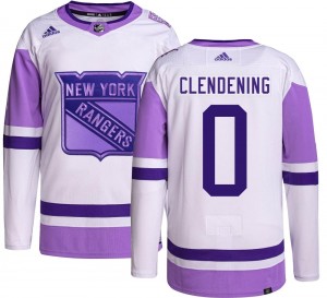 Adidas Youth Adam Clendening New York Rangers Youth Authentic Hockey Fights Cancer Jersey