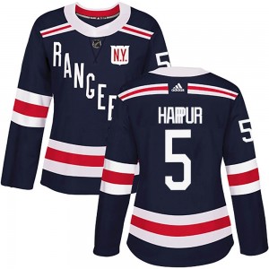 Adidas Ben Harpur New York Rangers Women's Authentic 2018 Winter Classic Home Jersey - Navy Blue