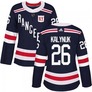 Adidas Wyatt Kalynuk New York Rangers Women's Authentic 2018 Winter Classic Home Jersey - Navy Blue
