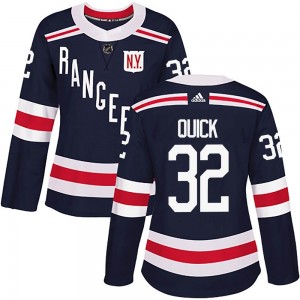 Adidas Jonathan Quick New York Rangers Women's Authentic 2018 Winter Classic Home Jersey - Navy Blue