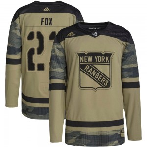 Adidas Adam Fox New York Rangers Men's Authentic Military Appreciation Practice Jersey - Camo