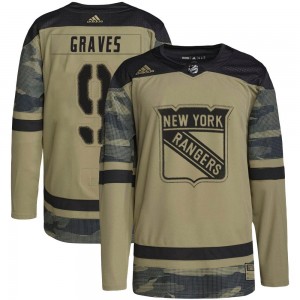 Adidas Adam Graves New York Rangers Men's Authentic Military Appreciation Practice Jersey - Camo