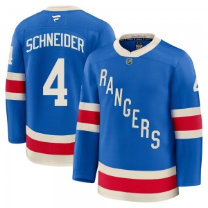 Fanatics Braden Schneider New York Rangers Men's Premium Centennial Jersey - Blue