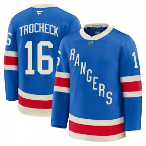 Fanatics Vincent Trocheck New York Rangers Men's Premium Centennial Jersey - Blue