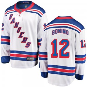 Fanatics Branded Nick Bonino New York Rangers Youth Breakaway Away Jersey - White