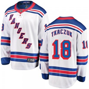 Fanatics Branded Walt Tkaczuk New York Rangers Youth Breakaway Away Jersey - White