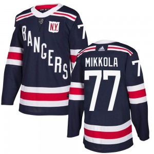 Adidas Niko Mikkola New York Rangers Youth Authentic 2018 Winter Classic Home Jersey - Navy Blue
