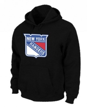 Men's New York Rangers Pullover Hoodie - Black